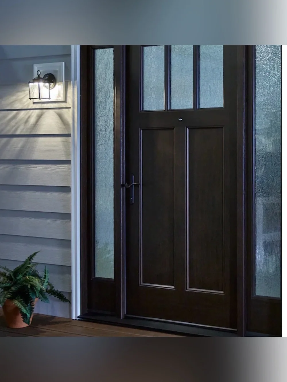 New Project Source Bentree 8-In LED Outdoor Wall Light in Matte Black
